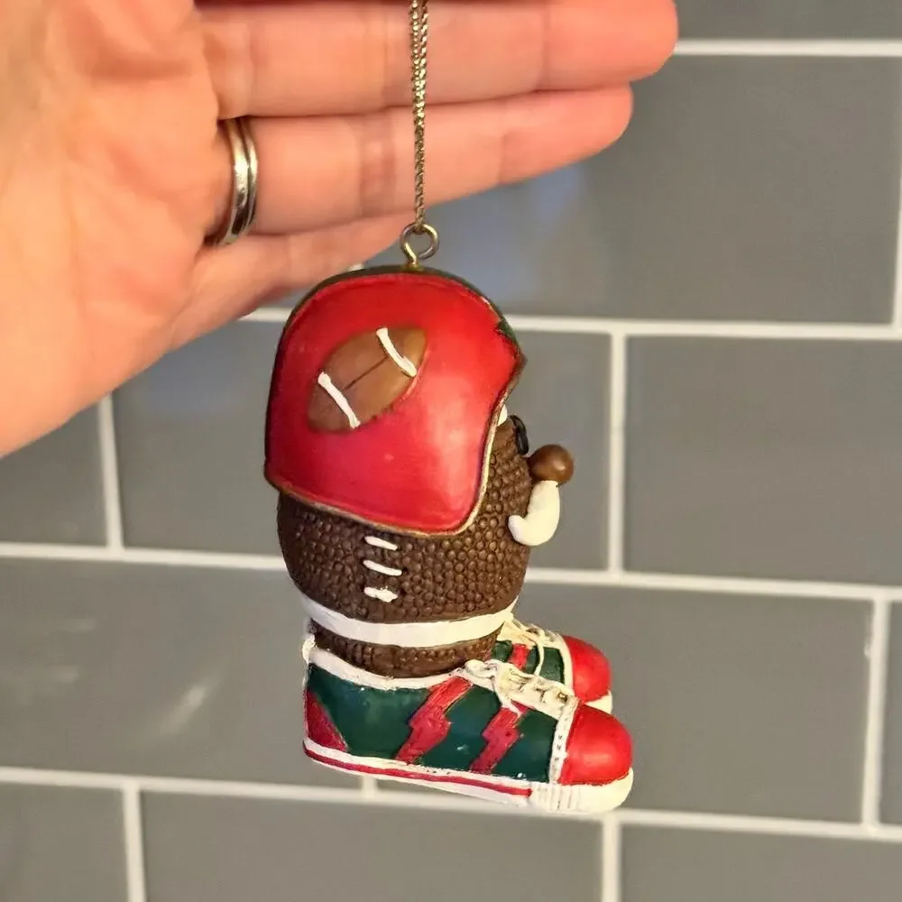 Y2K Vintage Football Christmas Ornaments Sports Helmet Tennis Shoes Mustache Man